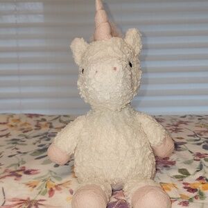 Jellycat London Plush Unicorn Toy - White And Light Pink